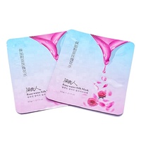 Sacs d'emballage en plastique mat pour masque facial en feuille cosmétique, emballage liquide pour cosmétiques pour le visage