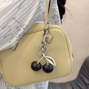 Private Label Cherry Bag Charm Keychain Purse Charms for Handbags Cherry Accessories for Women Custom Logo Birthday Gift Bulk - Product Image 6