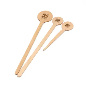 Strumenti da Bar bambù legno usa e getta biodegradabile Cafe Grade Beverage Stir Sticks agitatore da Cocktail per caffè latte Cocktail