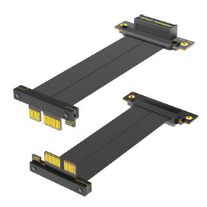 สายรุ่ย PCI-E 4.0 X1 สายต่อขยาย PCIE 4.0 90 °   การติดตั้งอะแดปเตอร์ 90 องศา PCI-E 4.0 สายต่อขยายความเร็วสูงของการ์ดไรเซอร์ - Product Image 5