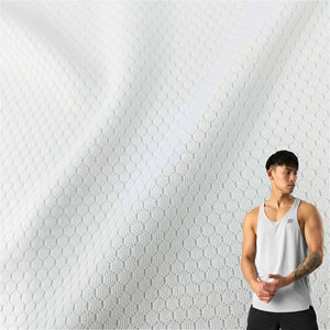 Tissu en maille blanche <span class=keywords><strong>extensible</strong></span> à séchage rapide, jersey de sport, sublimation tricotée, 150 g/m², 100 % polyester, pour hommes et filles, à prix avantageux - Product Image 1