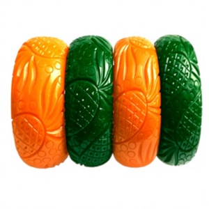 Nuevas Pulseras de Resina Tallada a Mano Coloridas 2026, Diseño Lindo con Patrón de Plantas, de Alta Calidad, Modernas, Casuales, Unisex, para Mujer - Product Image 3