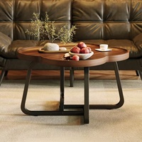 Table basse moderne de petite taille pour salon, durable et facile à nettoyer, avec un design simple de table d'appoint pour canapé