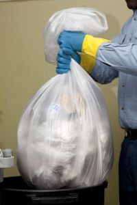 ถุงขยะ PE แบบใช้แล้วทิ้ง หนา ทนทาน สำหรับเก็บขยะรีไซเคิล พร้อมหูหิ้วแบบเสื้อกั๊ก สำหรับใช้ในบ้านและนอกสถานที่เชิงพาณิชย์ - Product Image 3