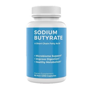 Cápsulas de Butirato de Sodio, Suplemento para la Salud Gastrointestinal, Mejora el Equilibrio Microbiano Intestinal y la Salud Digestiva - Product Image 1