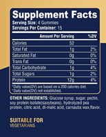 Natuurlijke Mix Fruit Flavoured Proteïne Gummies, Non-GMO, Vegetarisch, Glutenvrij, Geschikt voor Spiergroei en Energie