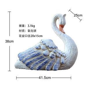 Extérieur Creative Swan Ornement Pot De Fleurs Bambou <span class=keywords><strong>Jardin</strong></span> Cour Disposition pour Maison Aménagement Paysager Balcon <span class=keywords><strong>D</strong></span>écoration pour Maison Pack - Product Image 4