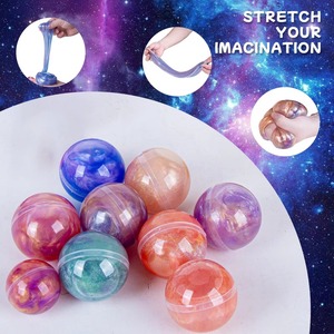 Slime Galáctico con Tarjetas del Reino Cósmico para Niños, Bolas de Slime Galáctico para Fiestas, No Pegajoso y Seguro - Juguetes para Niñas y Niños - Product Image 4