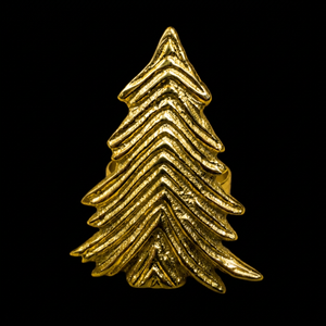 Anneau de serviette de Noël en laiton, design original, décoration de table, largeur 5 cm - Product Image 1