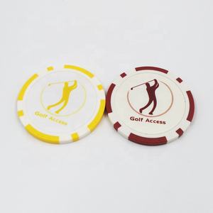 新しいデザインのポーカーチップゴルフボールマーカーと印刷ロゴ - Product Image 2