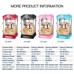 Thương Mại Nhỏ Bỏng Ngô Nhà Sản Xuất Điều Kiện Mới Điện Bỏng Ngô Máy Màu Đen Nhỏ Bỏng Ngô Nhà Sản Xuất - Product Image 4