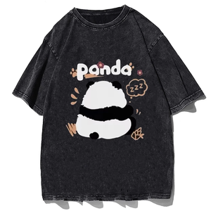 Camisetas Vintage con Bordado de Logotipo Personalizado, Promoción de Identidad de Marca, Regalo Corporativo, Uniforme para Empleados, Camisetas con Lavado Ácido - Product Image 1