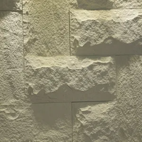 Énorme panneau mural en pierre artificielle PU, design moderne, ignifuge, imperméable, pour intérieur et extérieur, imitation roche en polyuréthane