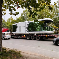 Maison conteneur capsule spatiale personnalisée, structure préfabriquée isolée pour villa, camping en plein air, hébergement de vacances, cabane Apple
