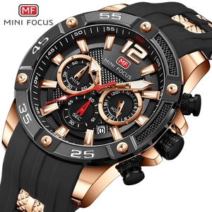 <span class=keywords><strong>Mini</strong></span> <span class=keywords><strong>Focus</strong></span> MF0349G <span class=keywords><strong>MF</strong></span> 0349 Relojes de Cuarzo de Moda para Hombre, Estilo Cronógrafo, Resistentes al Agua, con Manecillas Luminosas, Montre, Relojes Homme - Product Image 2