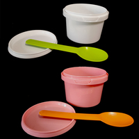 Tasse de soupe en plastique promotion logo de couleur personnalisée Offre Spéciale vente en gros 280ml avec serrure
