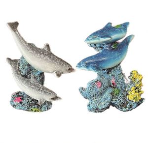 Décoration Série Océan, Dauphins Mère et Enfant Jouant, Décoration Intérieure Élégante - Product Image 3