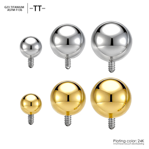 -TT- Bijou de piercing en titane ASTM-F136 avec sertissage griffe en zircon, tendance, pour oreille, lèvre, monroe, cartilage, tragus, barbell, hélix, cadeau - Product Image 1