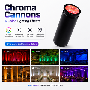 Portable LED Cannon Light 15W RGBWA UV Battery Powered Wireless Stage Effect Light - Product Image 6