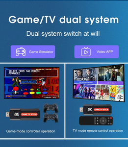 TV Stick X2 Game TV Box 64 Go 10000+ jeux HD 8K 5G WiFi Console de jeux vidéo rétro haute définition Simulateur sans fil PK Q9 Stick - Product Image 5