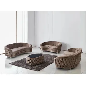 Di lusso di prezzi di fabbrica mobili per la casa divano di <span class=keywords><strong>velluto</strong></span>/living room furniture 7 sedile divano - Product Image 1