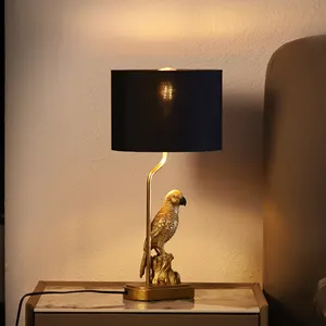 2024 Trends Exquisite resin table lamp home use Animal creative lamp series Adjustable light UL Bedroom/living room/study lamp