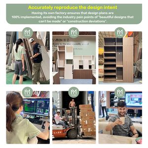 Gabinetes de <span class=keywords><strong>Cocina</strong></span> Modernos y Contemporáneos con Sistema Automático Táctil de Apertura/Cierre, Incluye Accesorios de Guías para Cajones, Acero Inoxidable y MDF para el Hogar - Product Image 6