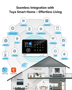 Sistema de alarma inteligente Tuya económico <span class=keywords><strong>Panel</strong></span> DE <span class=keywords><strong>CONTROL</strong></span> DE propiedad doméstica con protección de seguridad Wifi + 4G GSM ABS Material portátil - Product Image 6