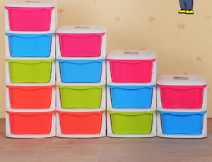 2024 nouvelle vente chaude <span class=keywords><strong>de</strong></span> haute qualité 4 couches coloré multi-usages stockage PP plastique assembler armoire avec tiroirs armoire - Product Image 2