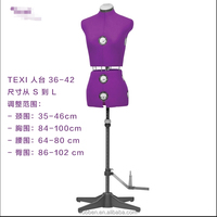 Maniquíes de Costura Ajustables para Mujer, de Plástico ABS, con Soporte para la Parte Superior del Cuerpo, para Uso de Sastre, en Posición de Pie
