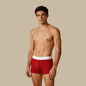 Calzoncillos bóxer de compresión sin costuras de color sólido <span class=keywords><strong>para</strong></span> <span class=keywords><strong>hombre</strong></span> con logo en la cintura, ropa interior de algodón tejido de alta calidad - Product Image 2