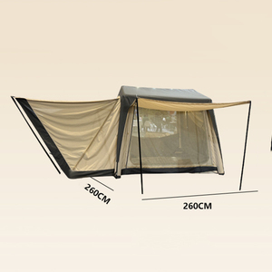 Tente de camping arrière pour voiture 3-4 personnes, ouverture rapide, toutes saisons, pour SUV/MPV/PICKUP, extérieur, imperméable, anti-UV, tissu Oxford, <span class=keywords><strong>yourte</strong></span>, étanche - Product Image 2