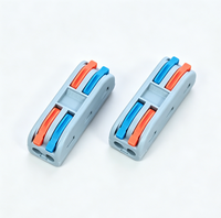Connecteur de câblage à levier PCT-2-2 2 entrées 2 sorties 32A 250V, bornier électrique à connexion rapide pour fils de 0,2-2,5 mm²