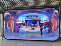 Layar LED Digital Tahun Baru Full Color P2P3 Video Indoor HD 4K Panel Video LED Tetap untuk Panggung LED Papan Tanda Pendidikan