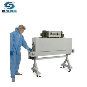 Elektrische Pvc Krimpkous Wrap Etiket Machine Voor Plastic Fles/Blikjes/Glazen Potten