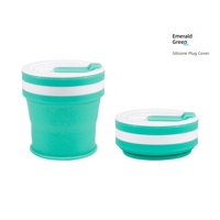 Gobelet pliable en silicone de qualité alimentaire, pour l'extérieur, le bureau, les voyages, le camping, utilisation portable, anti-fuite, sans BPA