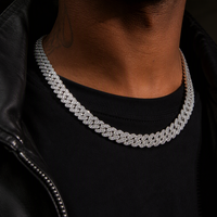 Collier chaîne gourmette Kirin personnalisé en argent sterling 925 avec zircon pour homme, chaîne cubaine en argent 925, OEM ODM
