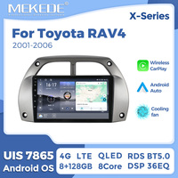 MEKEDE X10 X20 X30 X40 UIS7865 8+128G QLED AKM DSP Wireless Car-Play Android Auto untuk Toyota RAV4 2001-2006_M
