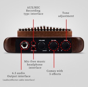 Kalimba Eléctrica A-17 <span class=keywords><strong>de</strong></span> Nogal Negro Americano, <span class=keywords><strong>Instrumento</strong></span> Musical <span class=keywords><strong>de</strong></span> Percusión, Tambor <span class=keywords><strong>de</strong></span> Madera, Kalimba con Teclas - Product Image 3