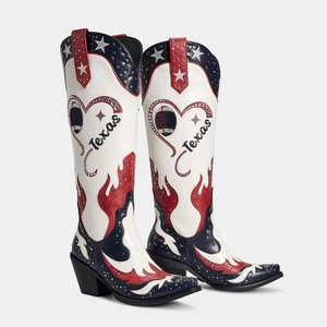 WETKISS <span class=keywords><strong>Botas</strong></span> Vaqueras <span class=keywords><strong>Negras</strong></span> con Pedrería al por Mayor para Mujer, <span class=keywords><strong>Botas</strong></span> Vaqueras Occidentales con Punta Afilada y Altura hasta la Rodilla para el Día del Partido - Product Image 5