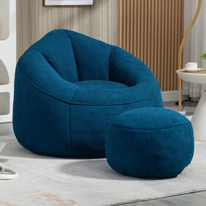 Online Bulk Order Contemporary Vacuum Compressed <b>Accent</b> <b>Chair</b> with Ottoman for Villa Household Space Saving Eco-Friendly Packing - Product Image 1