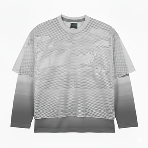 T-shirts à manches longues superposés en maille originale, impression par sublimation intégrale personnalisée, streetwear, t-shirts à manches longues - Product Image 5