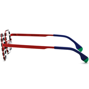 Montatura per <span class=keywords><strong>Occhiali</strong></span> Borregls in Acetato e Titanio, Stile <span class=keywords><strong>Vintage</strong></span> Irregolare per Donna, <span class=keywords><strong>Occhiali</strong></span> Quadrati e Rotondi per Uomo, <span class=keywords><strong>Occhiali</strong></span> <span class=keywords><strong>da</strong></span> <span class=keywords><strong>Vista</strong></span> 185886 - Product Image 5