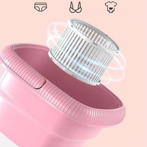 Mini machine à laver pliable à ultrasons avec prise US, pour salle de bain, maison et voyage, 12 litres, en plastique - Product Image 3