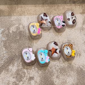 10 piezas/bolsa, Venta al por Mayor, Nuevos Adornos de <span class=keywords><strong>Uñas</strong></span> 3D de Dibujos Animados de <span class=keywords><strong>Hello</strong></span> <span class=keywords><strong>Kitty</strong></span>, Lindos Adornos de <span class=keywords><strong>Uñas</strong></span> de Resina Plástica con Diseño de Gato Katy y Lazo - Product Image 4