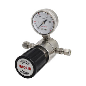 Regulador de presión de diafragma de acero inoxidable de una etapa Reductor manual de <span class=keywords><strong>gas</strong></span> de argón de helio alimentado por aceite para uso en laboratorio - Product Image 4
