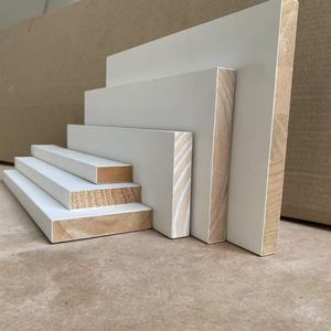 Moldura de Pared de Madera de Pino con Juntas Dentadas, Diseño Moderno Ecológico, Imprimada en Blanco, Tablero S4S - Product Image 4