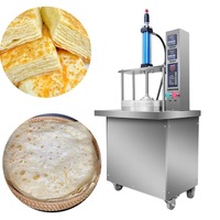 Presse à pâte électrique, pour pizza, tortillas de maïs, crêpes, chauffage commercial automatique, hydraulique, machine à presser les boulettes de pâte