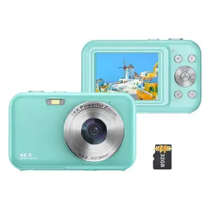 Portable Digital Camera 1080P Video Camera 44MP 16X Digital Zoom Auto Focus Self-Timer Anti-shaking Built-in Battery with 32GB