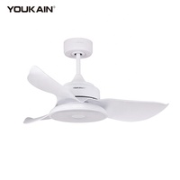 Haut-parleur de musique intelligent Blue-tooth RGB Color Light LED Smart Pure Copper DC Motor Plafonnier ventilateur avec télécommande